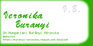 veronika buranyi business card