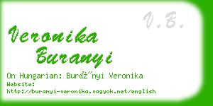 veronika buranyi business card